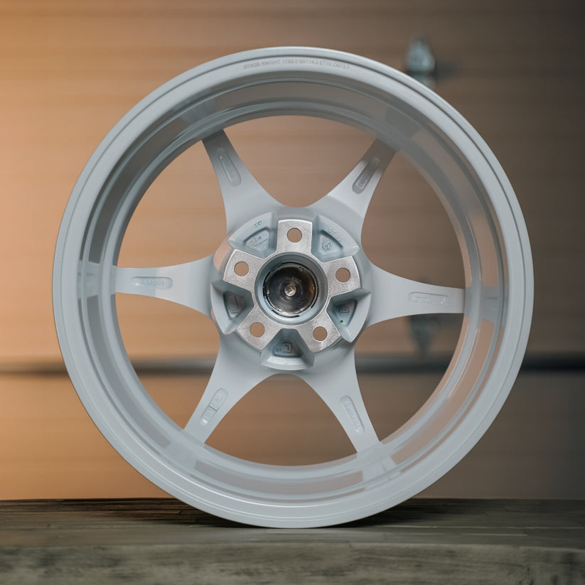 Stage Wheels Knight 17x8 +35mm 5x114.3 CB: 73.1 Color: White