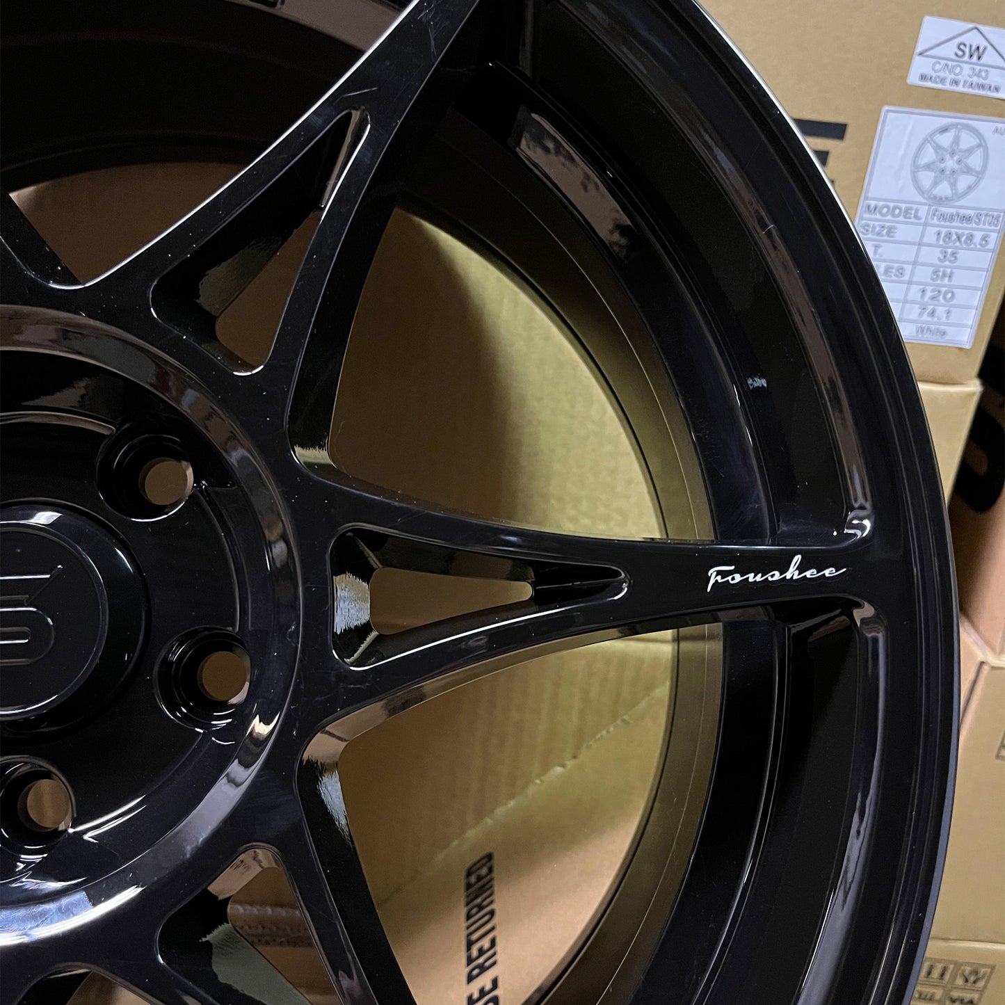 Foushee 18x8.5 +42mm 5x108 CB: 67.1 Color: Black (Set of 4)