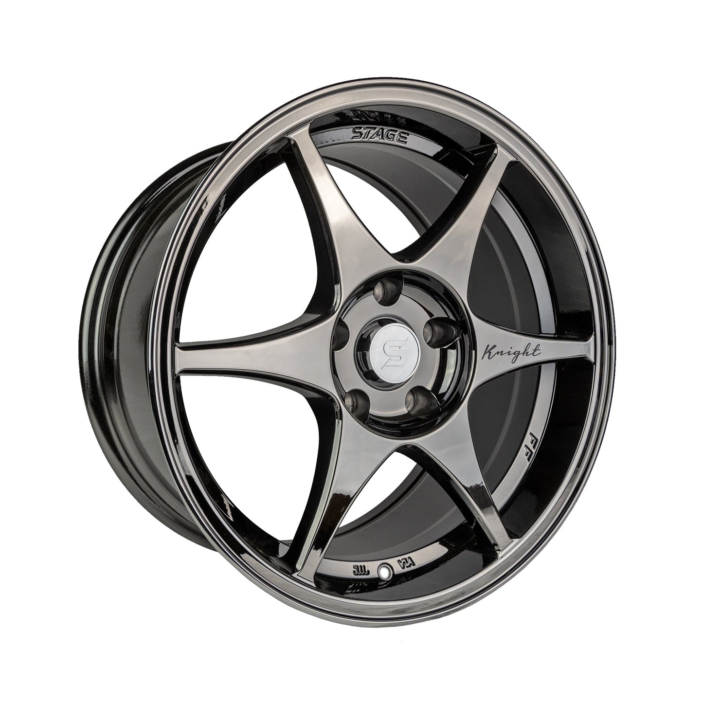 Stage Wheels Knight 17x8 +35mm 5x114.3 CB: 73.1 Color: Black Chrome