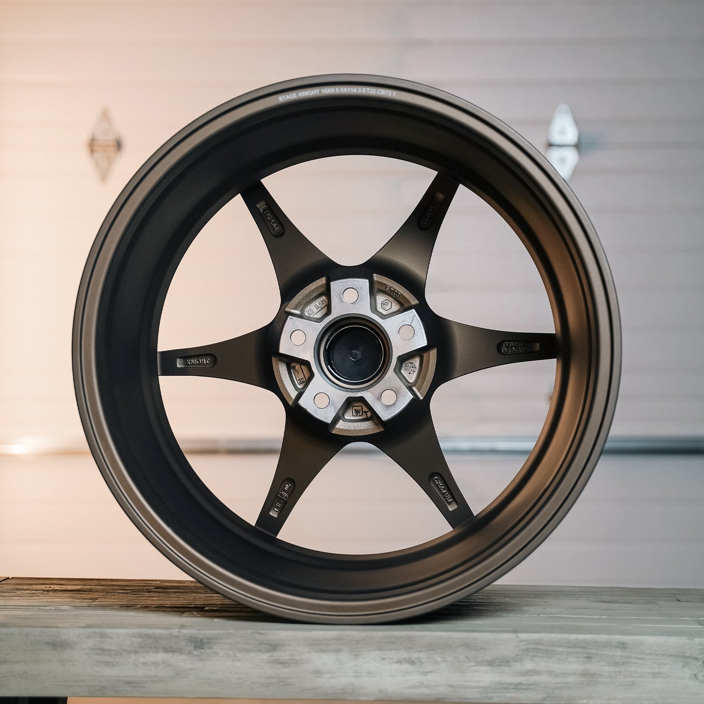 Stage Wheels Knight 18x9.5 +12mm 5x114.3 CB: 73.1 Color: Matte Bronze