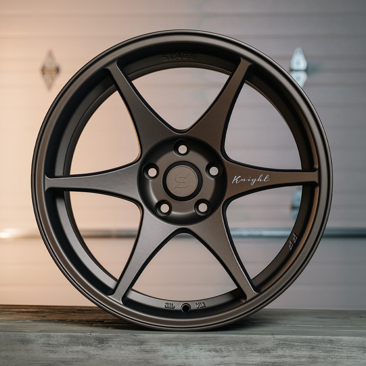 Stage Wheels Knight 18x9.5 +12mm 5x114.3 CB: 73.1 Color: Matte Bronze