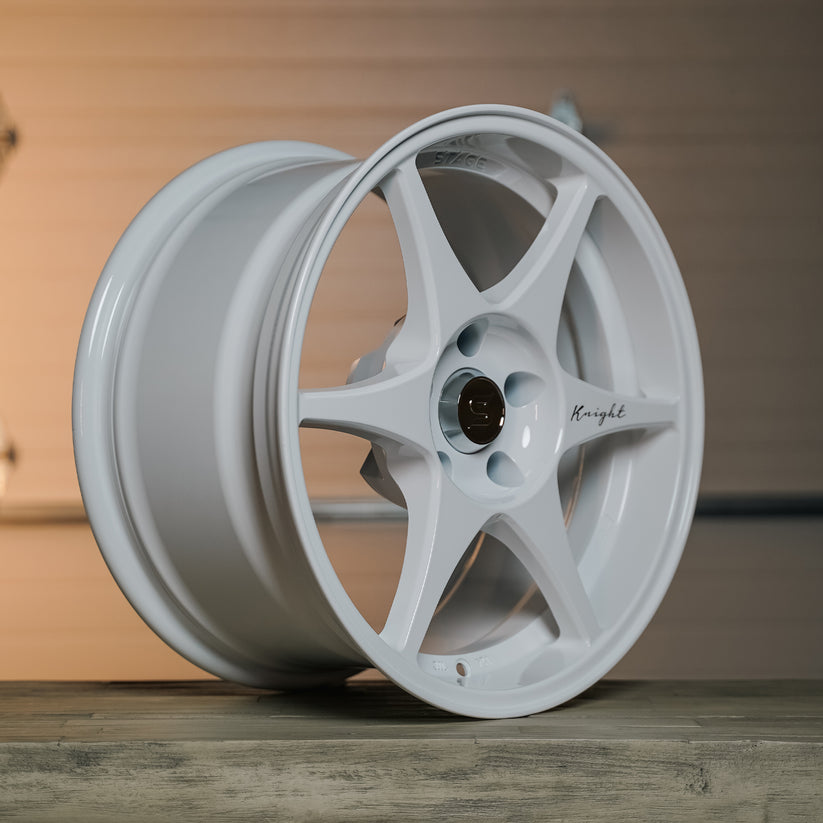 Stage Wheels Knight 17x8 +10mm 5x114.3 CB: 73.1 Color: White