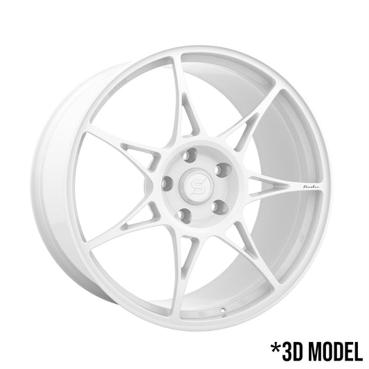 Foushee 18x9.5 +22mm 5x120 CB: 74.1 Color: White **PREORDER**