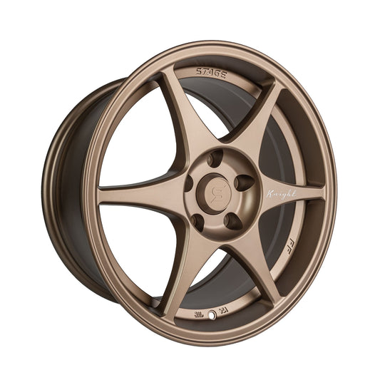 Stage Wheels Knight 17x8 +10mm 5x120 CB: 74.1 Color: Matte Bronze